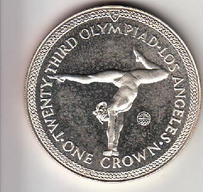 Beschrijving: 1 Crown  S-OLYMPIC 84  GYMNAST